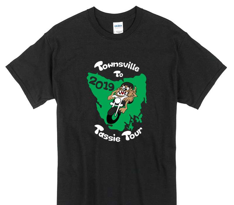 Custom Gildan 100% Cotton Black T-Shirt