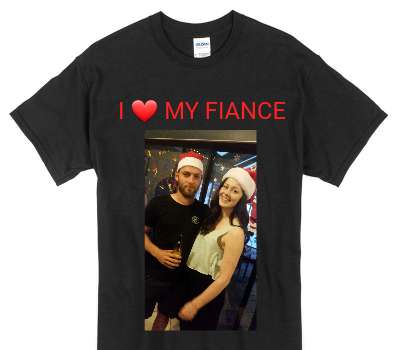Custom Gildan 100% Cotton Black T-Shirt