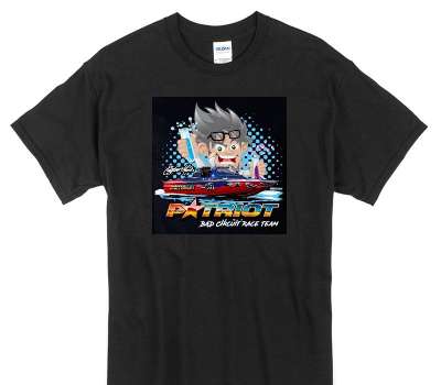 Custom Gildan 100% Cotton Black T-Shirt