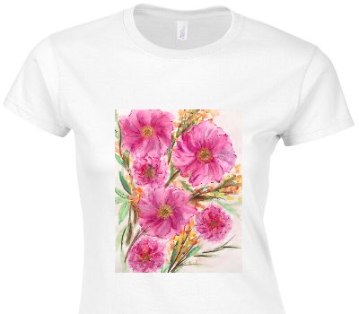 Custom Womens Soft Style 100% Cotton White T-Shirt