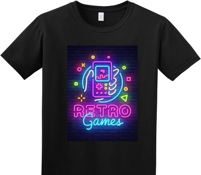 Custom Adult Soft Style 100% Cotton Black T-Shirt