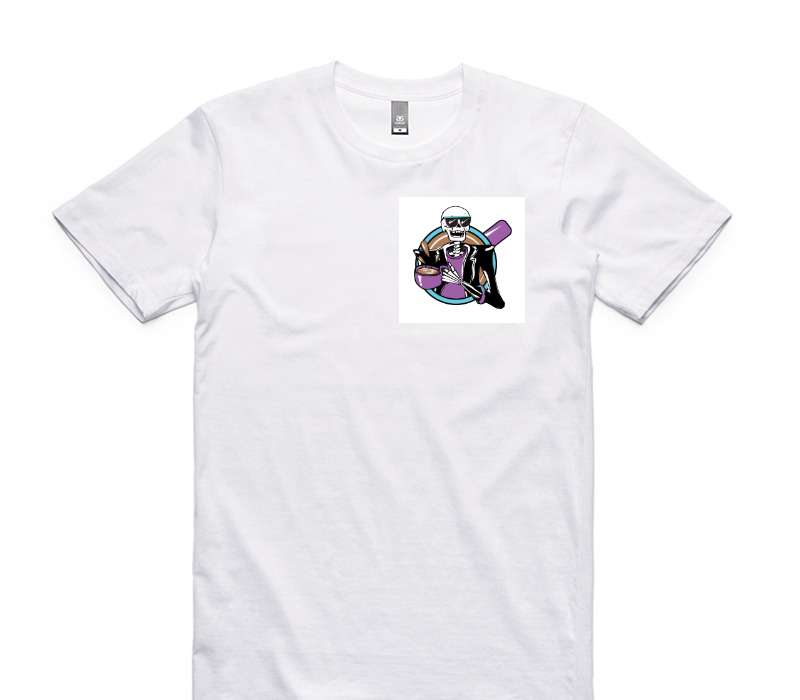 Custom AS Colour 100% Cotton White T-Shirt