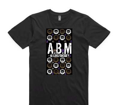 Custom AS Colour 100% Cotton Black T-Shirt