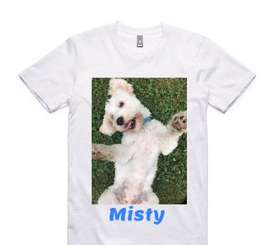 Custom AS Colour 100% Cotton White T-Shirt