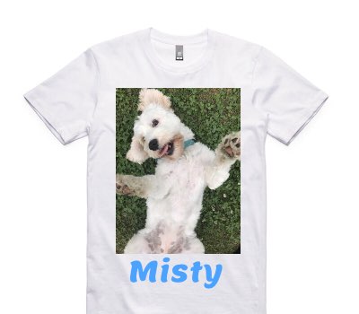 Custom AS Colour 100% Cotton White T-Shirt