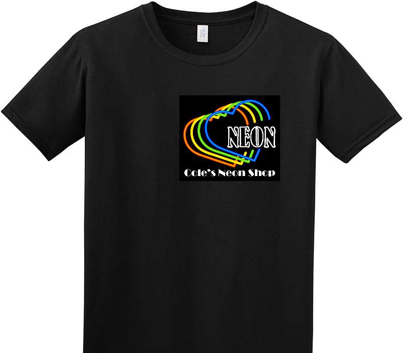 Custom Adult Soft Style 100% Cotton Black T-Shirt