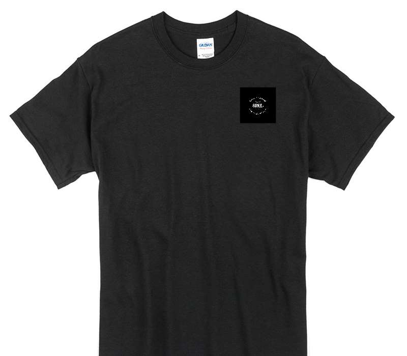 Custom Gildan 100% Cotton Black T-Shirt