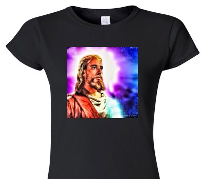 Custom Womens Soft Style 100% Cotton Black T-Shirt