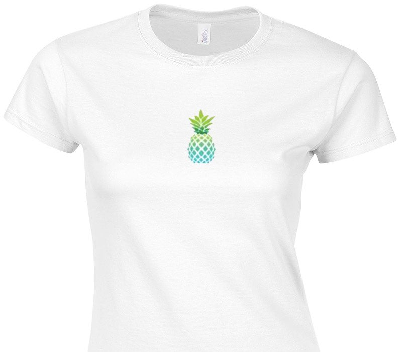 Custom Womens Soft Style 100% Cotton White T-Shirt