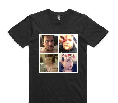 Custom AS Colour 100% Cotton Black T-Shirt