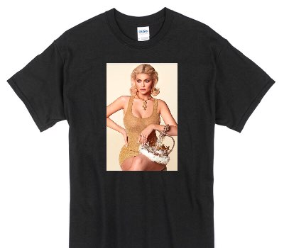 Custom Gildan 100% Cotton Black T-Shirt
