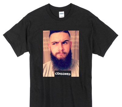 Custom Gildan 100% Cotton Black T-Shirt