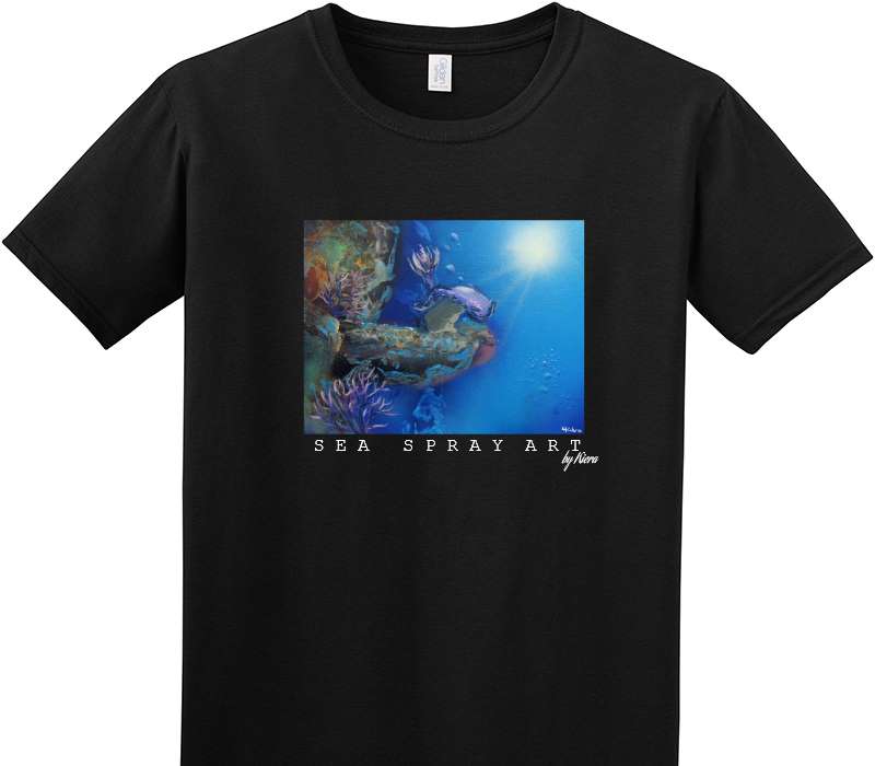 Custom Adult Soft Style 100% Cotton Black T-Shirt
