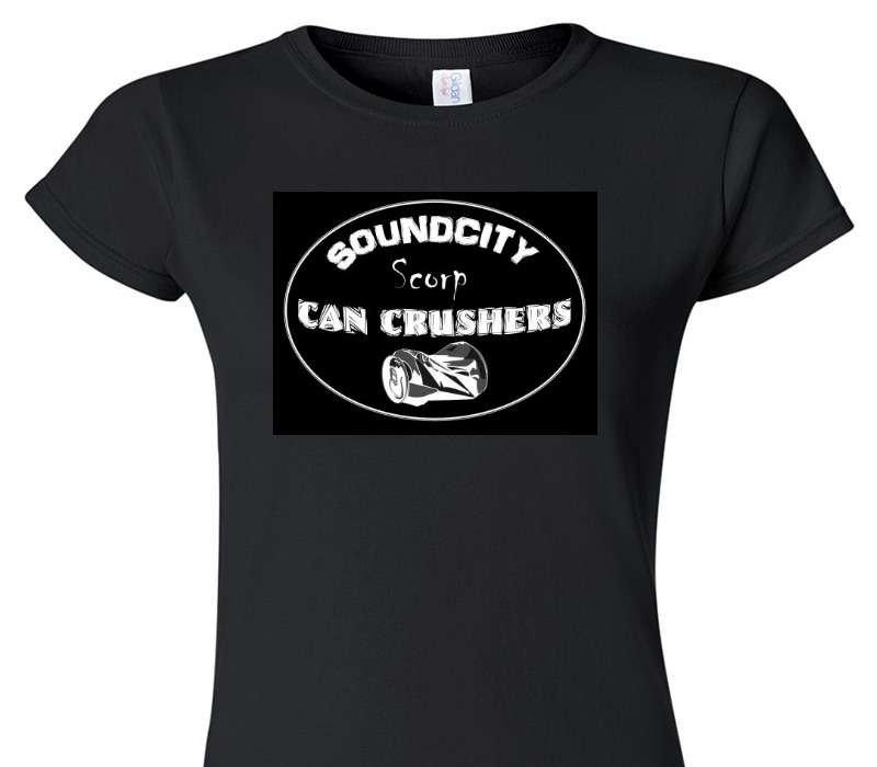 Custom Womens Soft Style 100% Cotton Black T-Shirt