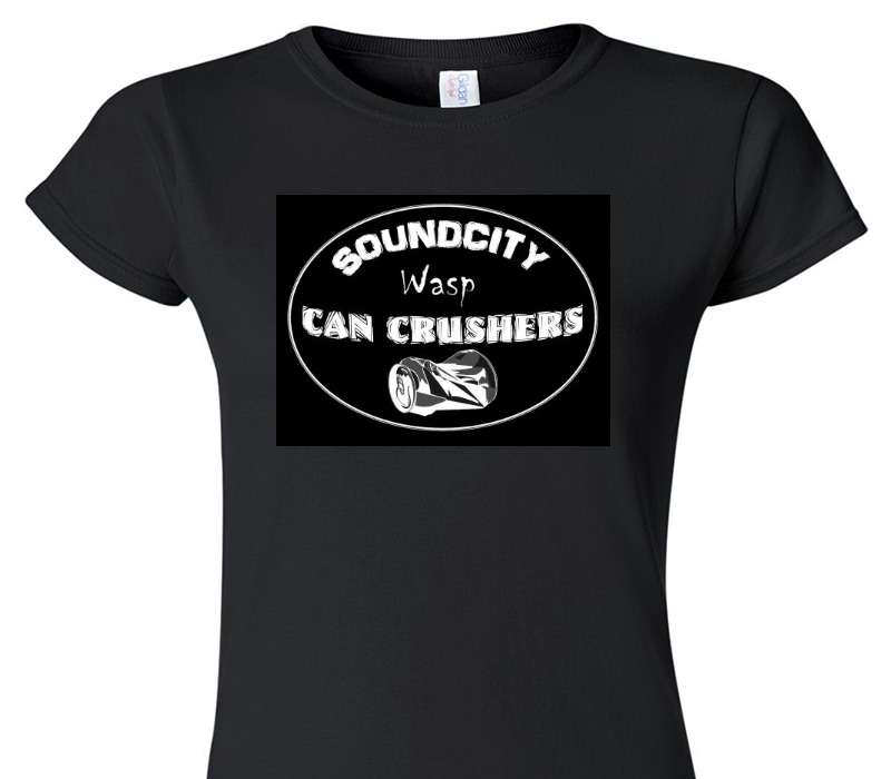 Custom Womens Soft Style 100% Cotton Black T-Shirt