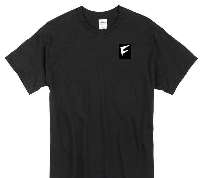Custom Gildan 100% Cotton Black T-Shirt