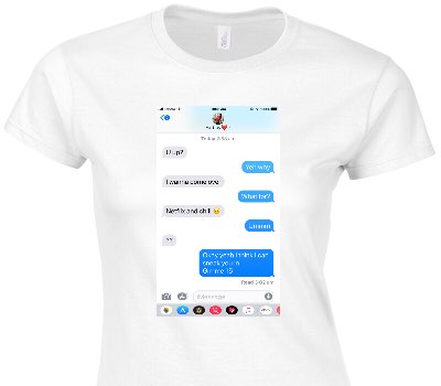 Custom Womens Soft Style 100% Cotton White T-Shirt