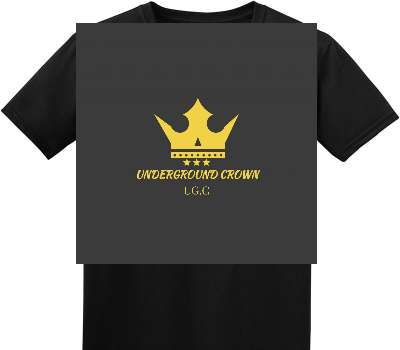 Custom Adult Soft Style 100% Cotton Black T-Shirt