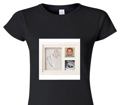 Custom Womens Soft Style 100% Cotton Black T-Shirt
