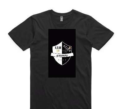 Custom AS Colour 100% Cotton Black T-Shirt