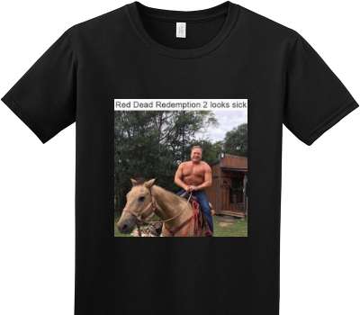 Custom Adult Soft Style 100% Cotton Black T-Shirt