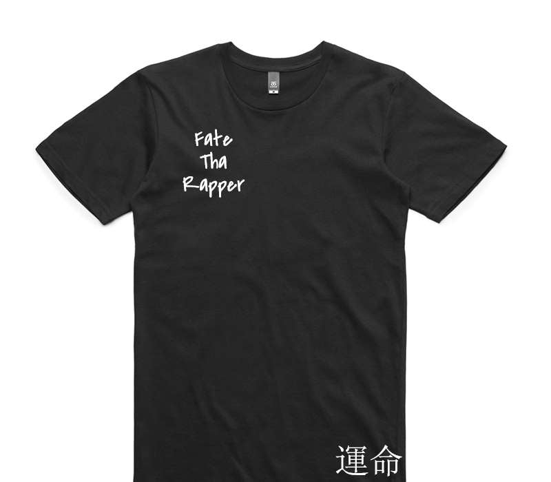 Custom AS Colour 100% Cotton Black T-Shirt