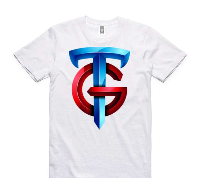 Custom AS Colour 100% Cotton White T-Shirt