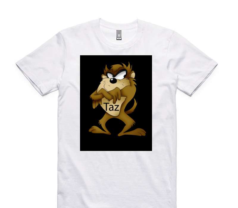 Custom AS Colour 100% Cotton White T-Shirt