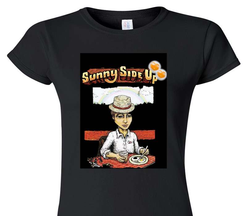 Custom Womens Soft Style 100% Cotton Black T-Shirt