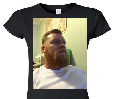Custom Womens Soft Style 100% Cotton Black T-Shirt