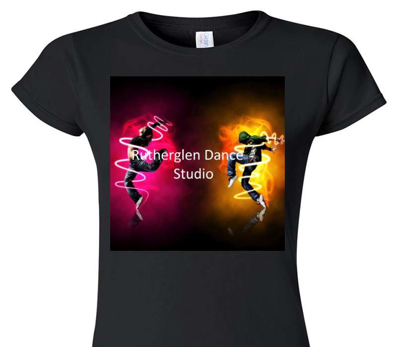 Custom Womens Soft Style 100% Cotton Black T-Shirt