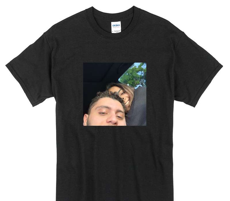 Custom Gildan 100% Cotton Black T-Shirt