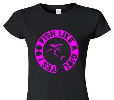 Custom Womens Soft Style 100% Cotton Black T-Shirt