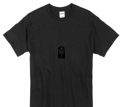Custom Gildan 100% Cotton Black T-Shirt