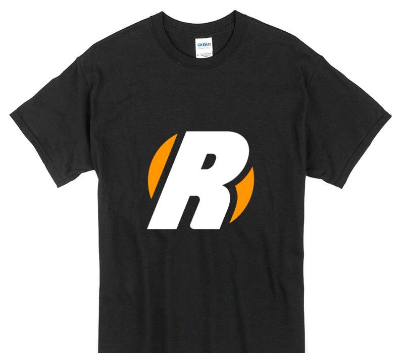 Custom Gildan 100% Cotton Black T-Shirt
