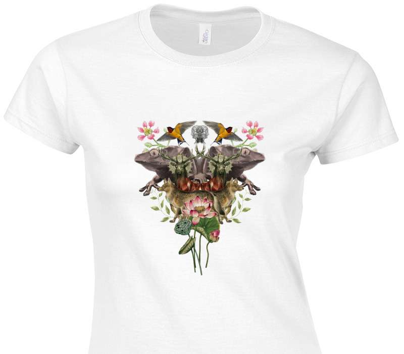 Custom Womens Soft Style 100% Cotton White T-Shirt