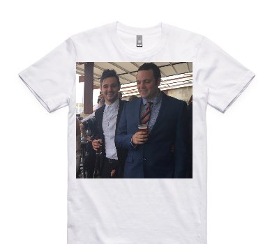 Custom AS Colour 100% Cotton White T-Shirt