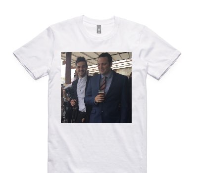 Custom AS Colour 100% Cotton White T-Shirt