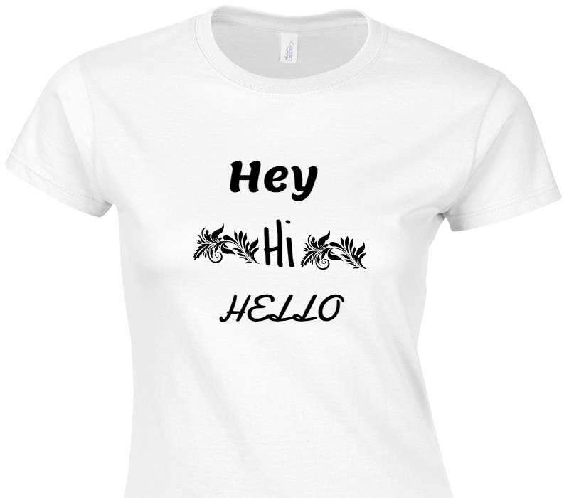 Custom Womens Soft Style 100% Cotton White T-Shirt