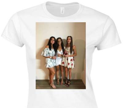 Custom Womens Soft Style 100% Cotton White T-Shirt