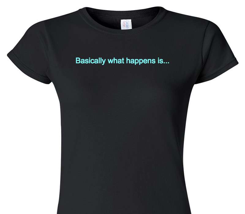 Custom Womens Soft Style 100% Cotton Black T-Shirt