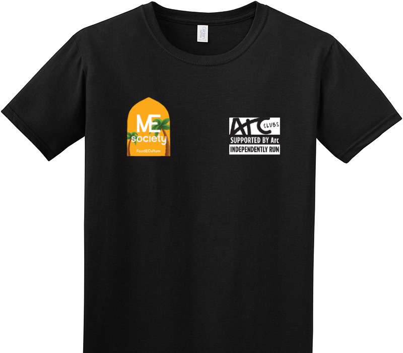 Custom Adult Soft Style 100% Cotton Black T-Shirt