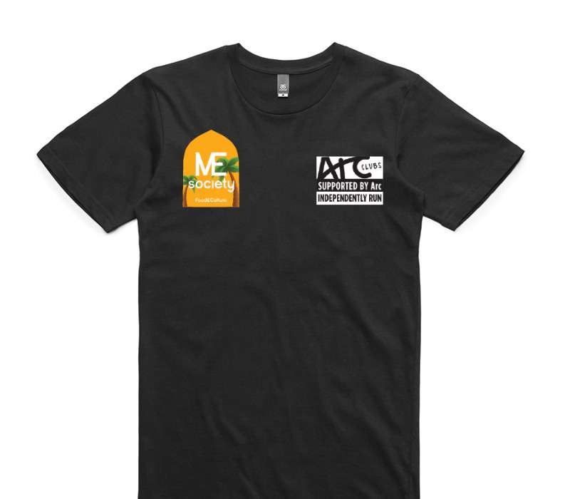 Custom AS Colour 100% Cotton Black T-Shirt