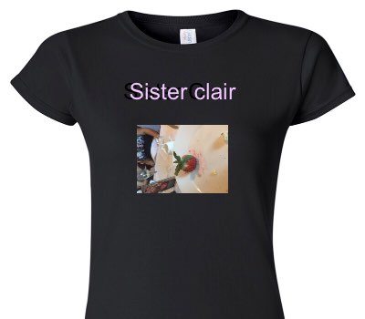 Custom Womens Soft Style 100% Cotton Black T-Shirt