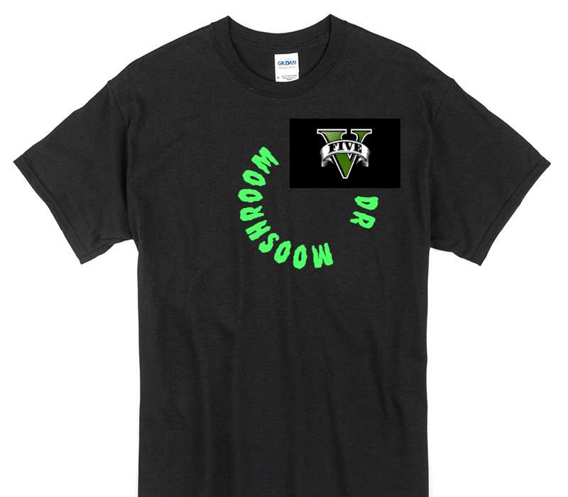 Custom Gildan 100% Cotton Black T-Shirt