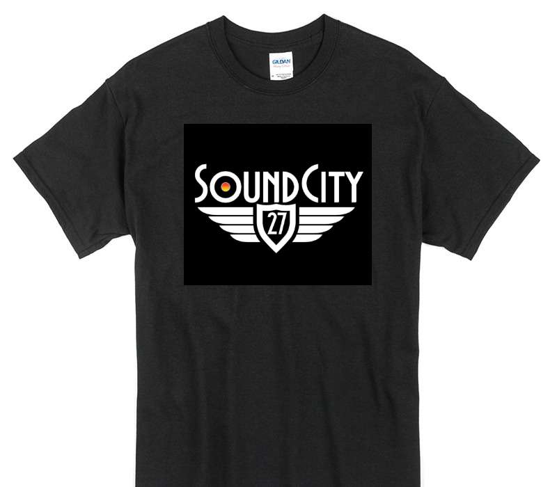 Custom Gildan 100% Cotton Black T-Shirt
