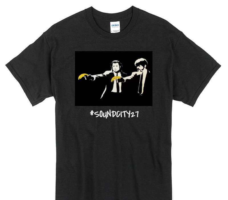 Custom Gildan 100% Cotton Black T-Shirt