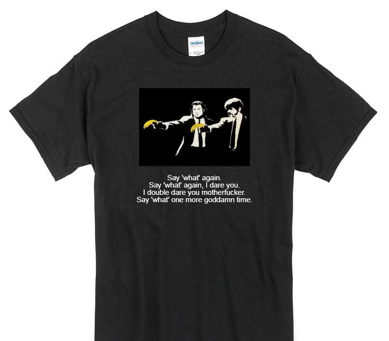 Custom Gildan 100% Cotton Black T-Shirt