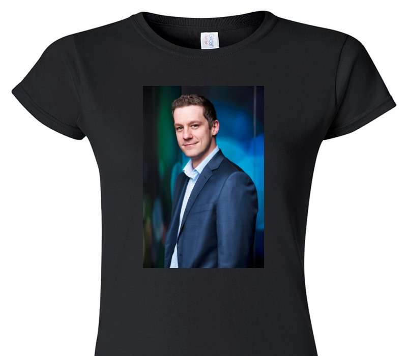 Custom Womens Soft Style 100% Cotton Black T-Shirt