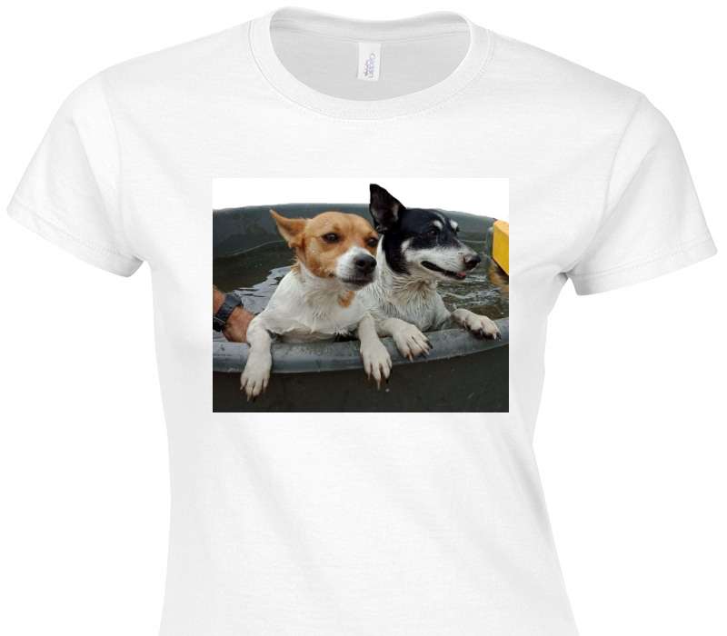 Custom Womens Soft Style 100% Cotton White T-Shirt